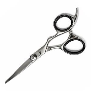 Tijeras de Barbero de Acero Inoxidable 4Cr13, Punta Afilada, Mango Mediano, para Diestros, No Plegables, Dientes Personalizados, Alta Calidad - Product Image 1