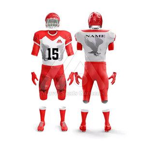 ชุดอเมริกันฟุตบอลแบบกำหนดโลโก้ได้เองแขนสั้นระบายอากาศได้สีต่างกันสำหรับทีมกีฬา - Product Image 5