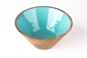 Tazón de Madera Ecológico de Lujo con Estampado Esmaltado en Colores Vibrantes, Apto para Lavavajillas, Ideal para Regalos de Ramadán o de Inauguración de Casa - Product Image 5