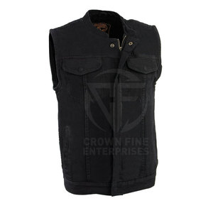Chaleco de invierno informal de cuero de alta calidad para hombre, chaqueta de Color sólido, transpirable, sin mangas, ropa de calle, diseño personalizado para ropa exterior - Product Image 1