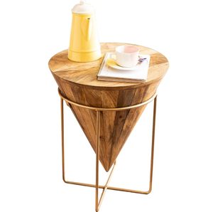 Table en diamant de forme conique en bois Tables basses de salon et de salle à manger au design unique au prix le plus bas et le moins cher pour la vente - Product Image 2