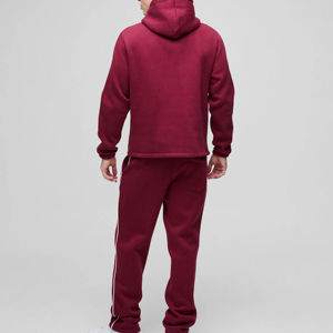 Survêtements pour hommes à séchage rapide, 100 % coton, avec logo personnalisé, pour la course à pied, le jogging en extérieur, ensemble léger. - Product Image 4