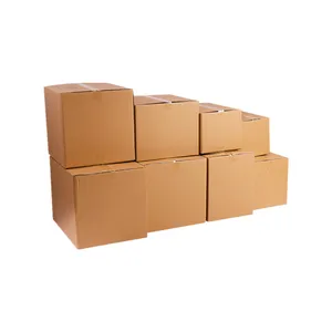 Kotak Karton Besar dan Kecil Dalam Persediaan dengan Berbagai Ukuran Kemasan Karton Kilat