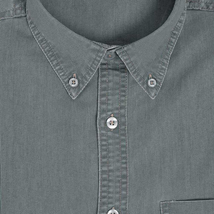 Camisa vaquera de manga larga para hombre, camisa profesional con estampado de logotipo personalizado, peso ligero, a la venta, 2022 - Product Image 6