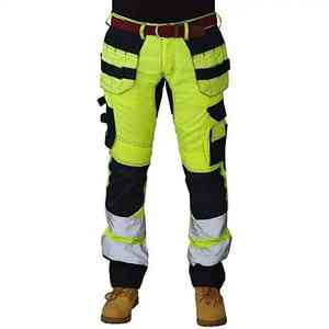 Working Custom <b>Hi</b> Viz <b>Vis</b> Reflective Tapes Custom Color Trousers Kneepad Men High Visibility Night Safety Work Men <b>Pants</b> - Product Image 4