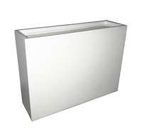 Jardinières Modernes en Fibre de Verre (FRP) Blanches Satinées de Grande Taille avec Peinture Anti-UV pour Jardin, Extérieur et Séparateurs de Plantes
