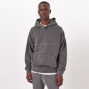 Fabricant en gros Logo personnalisé pas cher prix surdimensionné unisexe manches régulières sweats à capuche et sweatshirts pour hommes - Product Image 1