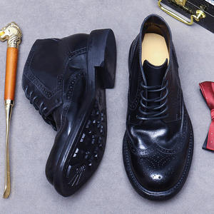 รองเท้าหนังวัวแท้แบบอ็อกซ์ฟอร์ด พร้อมส้นรองรับแรงกระแทกและดีไซน์กันลื่น รองเท้าหนังสำหรับสุภาพบุรุษ - Product Image 3