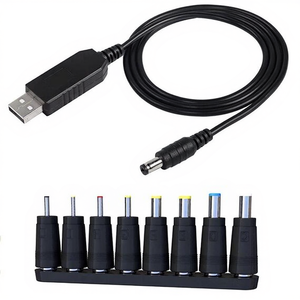 <b>USB</b> 5V <b>to</b> <b>DC</b> 9V/12V 1A Converter <b>Cable</b> with LED Display and Regulator Adapter & Connector Product - Product Image 2