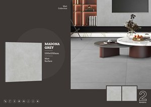 กระเบื้องพอร์ซเลน1200x1200มม. ทันสมัยกระเบื้องปูพื้นผิวมันหรูหรากระเบื้องผนังและกระเบื้องปูพื้น - Product Image 3