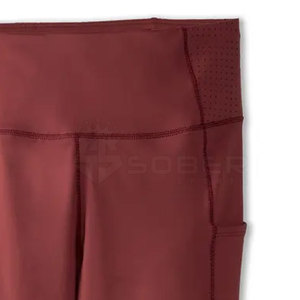Leggings Deportivos de Mujer, de Alta Elasticidad, Transpirables, Ligeros, de Algodón/Fibra de Bambú, Compresión Media en el Abdomen, Levanta Glúteos, Tejidos - Product Image 6