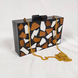 Bolso de Mano de Resina con Diseño de Ángel, Alta Calidad, Diseño Moderno, para Mujer, Hecho a Mano, Pintado a Mano, Calidad Premium - Product Image 1