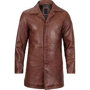 El mejor proveedor, abrigo de cuero para hombre hecho en fábrica, producto de gran demanda a granel a la venta - Product Image 5