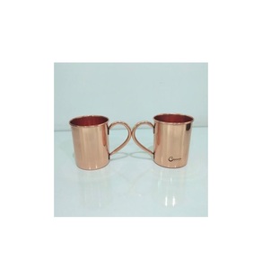 Taza de agua de cobre hecha a mano 100% fabricante hecho a mano taza de mula de cobre de Moscú 450 ML diseño moderno superventas 100% taza pura - Product Image 1