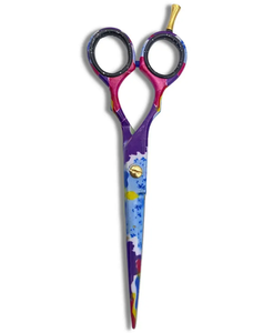 Ciseaux de coiffeur enduits de papier fantaisie ciseaux de coupe de cheveux ciseaux de Salon en acier en métal ciseaux de salon de beauté professionnel - Product Image 5