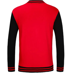 Chaqueta de béisbol bordada personalizada unisex para hombre, abrigo de letras de talla grande con material de invierno de diseño universitario de gran tamaño - Product Image 6