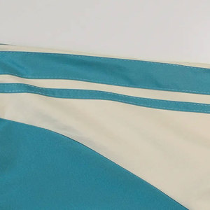 2025 hommes couleur bloc graphique veste de sport, décontracté rayé fermeture éclair Varsity veste pour extérieur automne hiver - Product Image 6