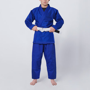 Personalizado liso 100% algodón profesional BJJ Gi entrenamiento Judo Karate Kimono niños esencial azul brasileño Jiu Jitsu BJJ Gi - Product Image 5