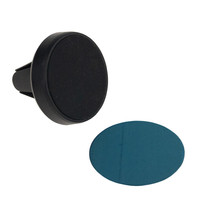 Support magnétique noir pour téléphone portable, à fixer sur grille d'aération ou tableau de bord, avec diamètre de tête de 35 mm