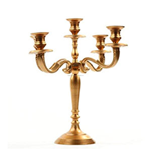 เชิงเทียนโลหะ5แขนสไตล์วินเทจของตกแต่งบ้านทำมือพร้อมของขวัญศิลปะขนาดเล็กสำหรับวางเทียนและโคมไฟ - Product Image 5