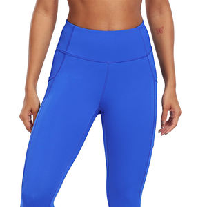 Vente en gros Leggings d'entraînement respirants taille haute pour femmes Leggings ajustés avec logo personnalisé en élasthanne/nylon pour femmes - Product Image 5