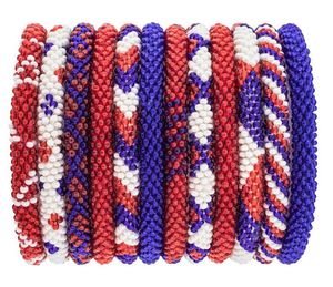 Pulseras de Cuentas de Vidrio de Moda, Pulseras de Cuentas de Colores Mezclados Estilo Napali - Product Image 4