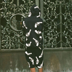 เสื้อฮู้ดดี้พิมพ์ลายกะโหลกแบบซับลิเมชั่นสำหรับผู้ชาย/เสื้อฮู้ดดี้แขนยาวพิมพ์ลายกะโหลกแบบซับลิเมชั่นสำหรับผู้ชาย - Product Image 5