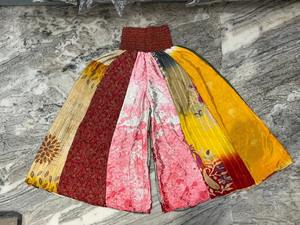 Prix de gros soie patch couche palazo pantalon boho hippie soie unisexe pantalon taille libre pantalon - Product Image 2