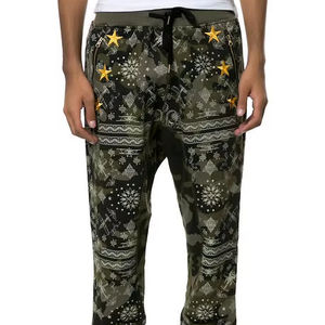 Pantalones Deportivos 100% Algodón con Letras Bordadas, Colores Personalizados, Impresión en Serigrafía, Ecológicos y Resistentes al Viento - Product Image 1