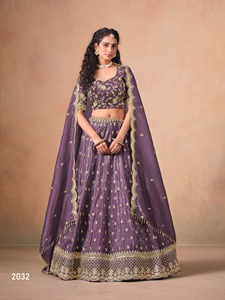 Vêtements Ethniques Organza Doux Avec Broderie Lehenga Choli Fabricant Et Fournisseur De Surat Au Taux Le Plus Bas - Product Image 5