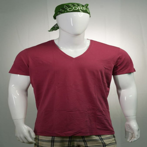 T-shirt à col en V noir éco-responsable personnalisé en gros pour hommes, taille plus, tendance, surdimensionné, imprimé numérique réutilisable, 100% biologique - Product Image 2