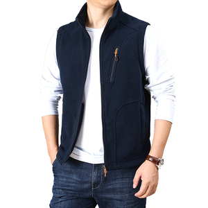 Chaleco de lana para hombre de fabricación a la venta chaleco transpirable de alta calidad OEM chaleco de lana Polar con servicio personalizado para hombres - Product Image 1