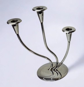 เชิงเทียนอลูมิเนียมที่ตกแต่งอย่างหรูหราเชิงเทียนสำหรับตกแต่งบ้านโรงแรมจัดงานแต่งงานและวางบนโต๊ะวางแสดงและตกแต่ง - Product Image 6