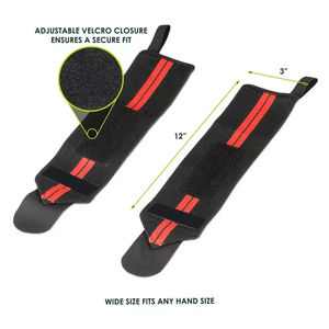 Poignet de compression avec logo personnalisé Bandages de poignet pour entraînement de fitness et sport Disponible en logo personnalisé Manchon enveloppant le bracelet - Product Image 3