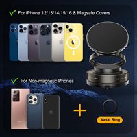 360 réglable pour support de voiture MagSafe support de téléphone magnétique rétractable support de téléphone de voiture magnétique sous vide pour tous les téléphones