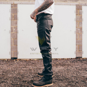 Pantalons en cuir pour hommes de haute qualité, design personnalisé, vêtements d'hiver pour hommes, pantalons en cuir d'extérieur - Product Image 5