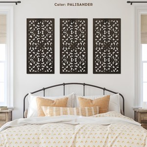 Tenture murale à la mode avec design indien contemporain Art en bois fait à la main pour la vente au détail et les cadeaux - Product Image 3