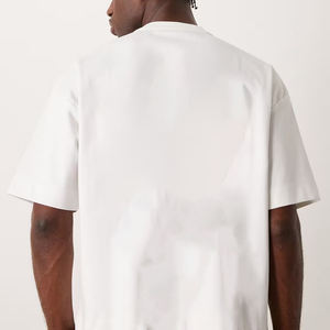 เสื้อยืดผ้าฝ้าย100% สำหรับผู้ชายทรงหลวมรุ่น280 GSM พิมพ์โลโก้ DTG ได้ตามต้องการ - Product Image 5