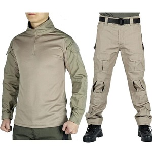 Uniforme Vêtements Chemises Tactiques Combat Costumes Airsoft Camo Hommes Vêtements Hommes Vêtements Chemise Cargo Pantalon Genouillères Résistant À L'usure - Product Image 3