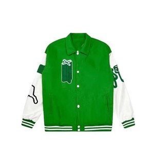 Printemps hiver école équipe hommes noir cuir manches Baseball Varsity veste collège Letterman manteau grande taille 5XL 6XL - Product Image 3