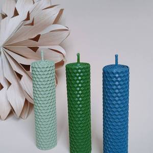 Sáp Ong Tổ Ong Tấm Ánh Sáng Màu Xanh Màu Và Kích Thước Phạm Vi Nến Cho Trẻ Em Đám Cưới Nhà Hàng Bán Buôn DIY Nến Làm Kit - Product Image 3