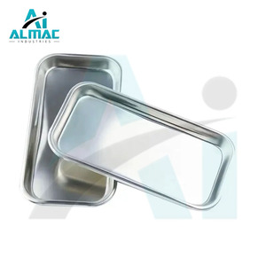 ถาดสแตนเลสสี่เหลี่ยมป้องกันสนิมเครื่องมือผ่าตัดทันตกรรมออกแบบโลโก้ได้ตามต้องการ - Product Image 1