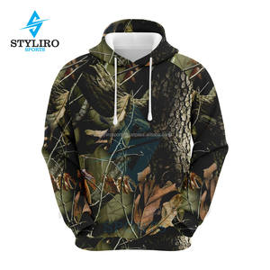 Sudadera con Capucha de Alta Calidad con Camuflaje Realizado con Bordado, Forro Polar, Resistente al Viento, Transpirable, para Hombre y Mujer - Product Image 5