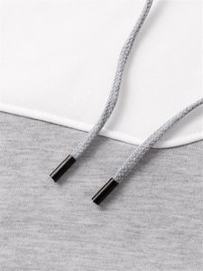 เสื้อฮู้ดโอเวอร์ไซส์ของผู้ชายผ้าคอตตอนกันรอยยับสะพายไหล่หนาสำหรับฤดูหนาวโลโก้แบบกำหนดเอง - Product Image 4