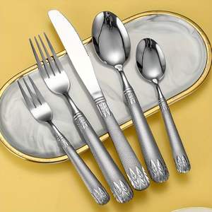 Functional metal <b>cutlery</b> <b>set</b> ideal for <b>kids</b> adults families offering safe edges comfortable grip daily convenience - Product Image 2