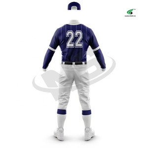 Bajo MOQ uniforme de béisbol tamaño personalizado jóvenes y adultos cosido Jersey 100% poliéster OEM ropa deportiva al por mayor - Product Image 4