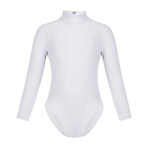 Disfraces de Ballet para niñas, mono de baile de cuello simulado de manga larga, ropa de baile para niños y mujeres, ropa de baile, los mejores trajes - Product Image 5