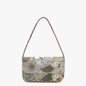 กระเป๋าคาดตัวประดับลูกปัดสำหรับผู้หญิงดีไซน์ใหม่กระเป๋าคลัทช์สายโซ่ปรับแต่งได้กระเป๋าลูกปัดเม็ดนุ่มกระดุมน้ำหนักเบา - Product Image 1