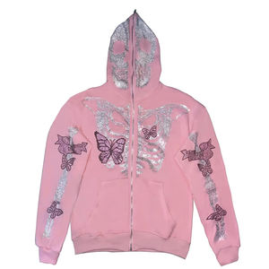 2025 personnalisé hommes surdimensionné pull à capuche Offre Spéciale fermeture éclair complète 100% coton couleur unie conception personnalisée Collection d'automne - Product Image 1