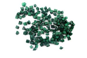 Piedras preciosas de malaquita verde sin pulir de 2-4 MM antiguas, 50 piezas de malaquita verde natural cruda para joyería, piedras preciosas sueltas de garganta - Product Image 2